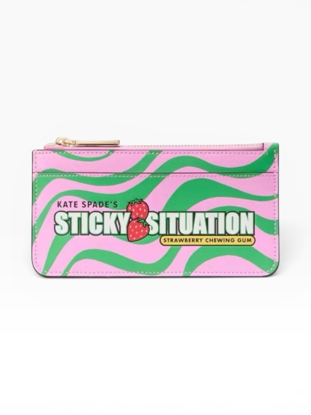 Kate Spade Bubble Gum Large Slim Card Holder